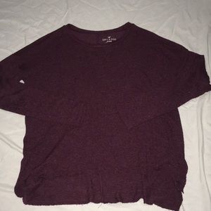 AEO Plush Maroon Sweater